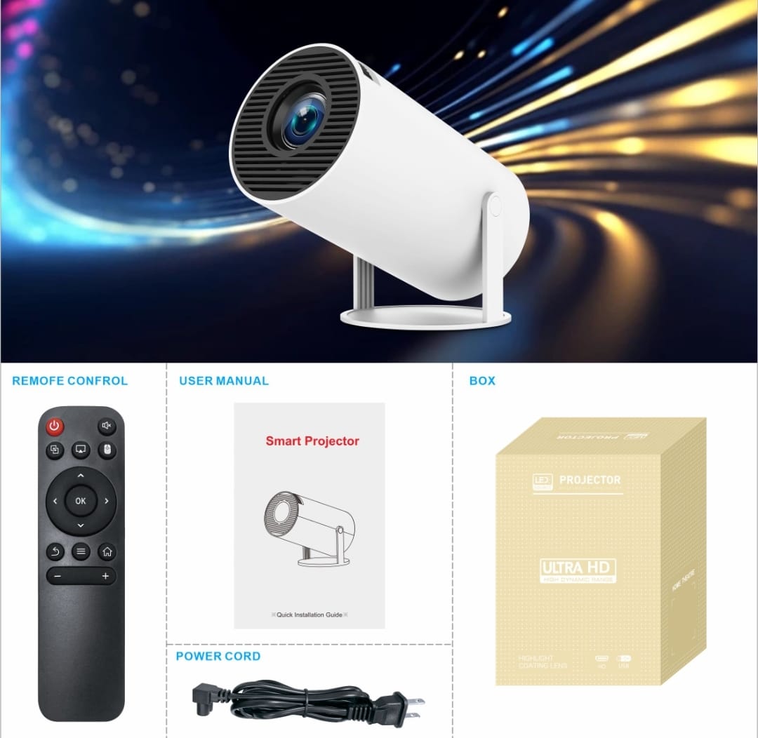 HY 300 Mini 4k Projector