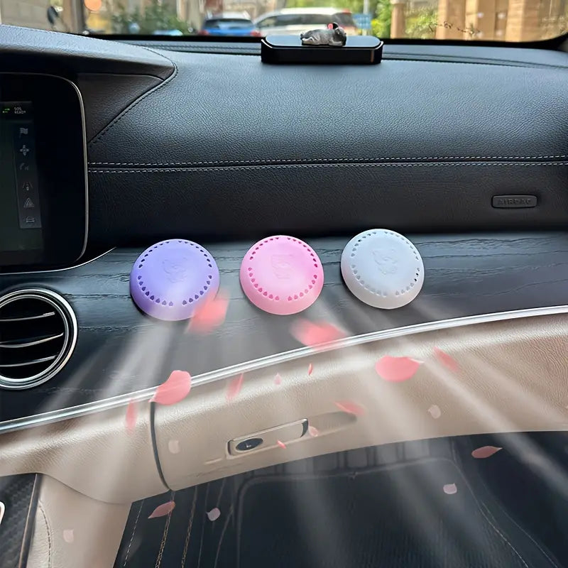 10pcs Cherry Blossom & Lavender Scented Air Freshener Tablets - Long-Lasting Odor Eliminator for Home, Car, Bathroom, Closet & Wardrobe - Compressed Solid Deodorizer with Extra Shell